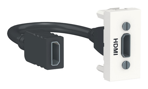 Розетка HDMI Schneider Electric UNICA MODULAR, белый