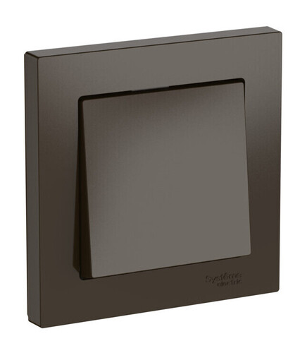 Systeme Electric AtlasDesign Мокко Выключатель 1-клавишный, сх.1, 10АХ, в сборе, быстрозажим. клем.