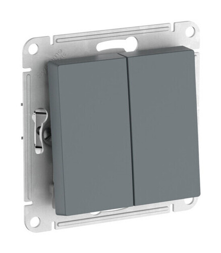 Systeme Electric AtlasDesign Грифель Выключатель 2-клавишный, сх.5, 10АХ, мех., быстрозажим. клем.