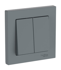 Systeme Electric AtlasDesign Грифель Выключатель 2-клавишный, сх.5, 10АХ, в сборе, быстрозажим. клем.