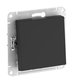 Systeme Electric AtlasDesign Aqua Карбон Переключатель 1-клавишный IP44, сх.6, 10АХ,мех., быстрозажим. клем.