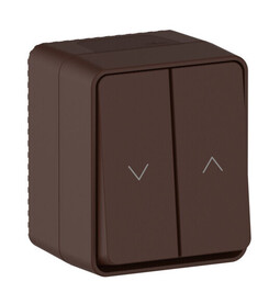 Systeme Electric AtlasDesign Profi54 Наруж Коричневый Выключатель 2-клавишный для жалюзи, 2хсх.4