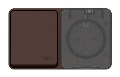 Systeme Electric AtlasDesign Profi54 Наруж Коричневый Блок: Роз. з/к со шт. 16А, Выкл. 1-клав.10А